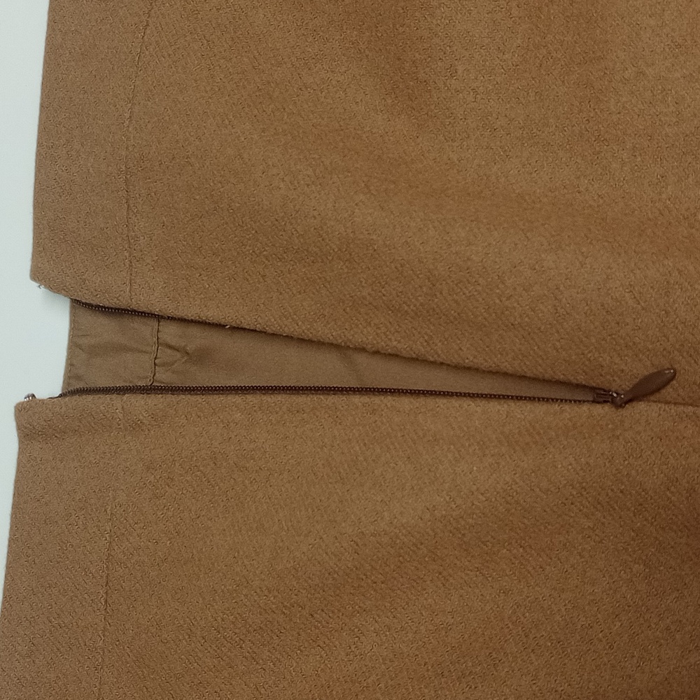 J.CREW TAN CAMEL KHAKI  WOOL CLASSIC "THE PENCIL" SKIRT - Picture 9 of 13